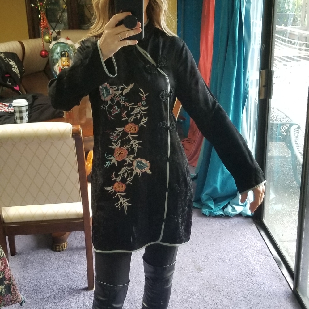 Zara Embroidered Tunic. Large